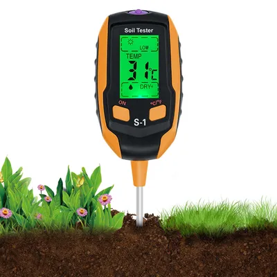 Productafbeelding van 4-in-1 Bodem PH Meter Digitale Plantenvochtmeter