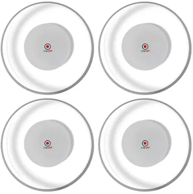 Obrázek produktu pro Svítící podtácky – LED podtácky – 4 kusy – průměr 10 cm – dekorace na party – CHPN