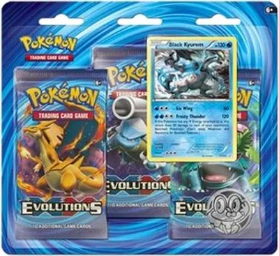 Obrázek produktu pro Pokemon Evolutions: Black Kyurem 3-Pack Blister