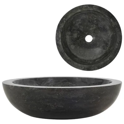 Image de Lavabo, 40 X 12 Cm, Marbre, Noir Lumarko !