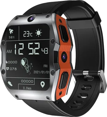 Produktbild von Rogbid -Modus x 4g LTE Smart Watch Phone Männer können Text zurückrufen, zwei 8 MP -Kameras, alle Keramik Android 10.0 SmartWatch SIM -Karte WiFi GPS