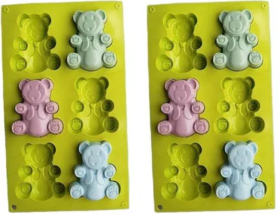 Produktbild von Silikonform für Muffins, Kuchen, Seifenform, Cupcakes und Gelee - Silikonkochhilfe, Grün