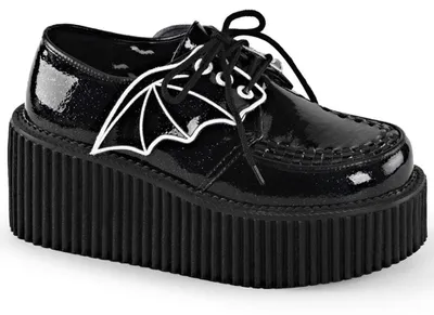 Obrázok produktu pre DemoniaCult – poltopánky – model Creeper-205, čierna farba, veľkosť 36