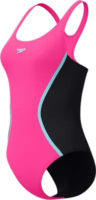Produktbild von Speedo Badeanzug für Damen Solid Splice Medalist, Farbe:Pink, Größe:44
