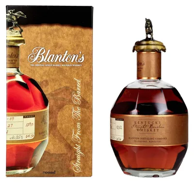 Image de Blanton's STRAIGHT FROM THE BARREL BOURBON 61,6% Vol. 0,7l en boîte cadeau