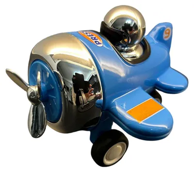 Produktbild von Mini-Spielzeugflugzeug aus Metalllegierung mit Cartoon-Motiv, Propeller-Druckmechanismus, Spielzeug für Kleinkinder, Jungen und Mädchen, pädagogisches Rückziehflugzeug-Spielzeug, Partygeschenke
