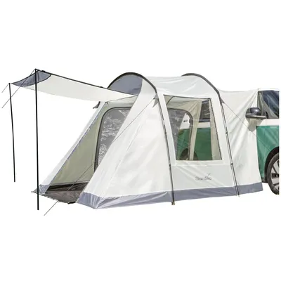 Produktbild von Skandika Tunnelzelt Camper Tramp Protect | Vorzelt für 2-4 Personen, eingenähter Zeltboden, wasserdicht, 3000 mm Wassersäule, Moskitonetz