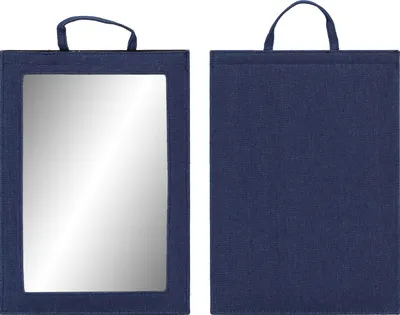 Zdjęcie produktu dla Lustro Q-32-BLUE lusterko fryzjerskie duże z rączką