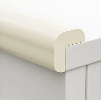 Image de 2 protections d'angle pour murs, protections d'angle de table en L, bandes adhésives de protection pour meubles pour le bureau à domicile (couleur : blanc-A, longueur : 4 m)
