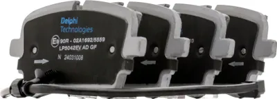 Image de DELPHI LP5042EV : Kit de plaquettes de frein arrière pour :
* AUDI A6 Avant (4A5, C8)
* AUDI Q7 (4MB)
* AUDI A6 Limousine (4A2, C8)
* AUDI Q7 (4M)
* VW Touareg (CR7)