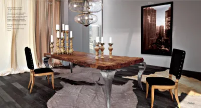 Produktbild von Esszimmer Design Stuhl mit geschnitzten Muster Lehnstuhl Möbel Echtholz Stühle