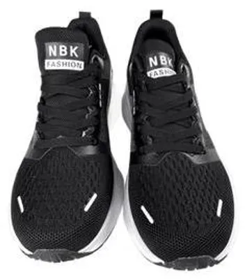 Produktbild von Damen Sneaker Turnschuhe NBK Sportschuhe Walking Dämpfung leicht Gr. 3 – Schwarz/Weiß, Gr. 38