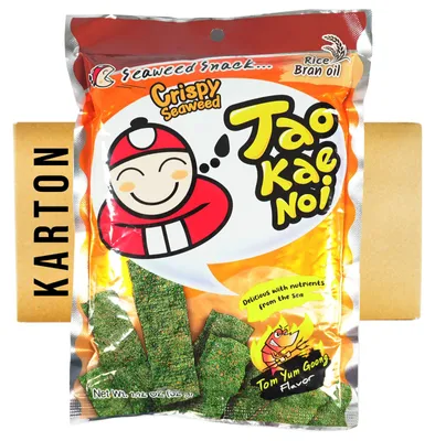 Produktbild von Taokaenoi Seetang Snack TOM YUM Geschmack 24x32g
