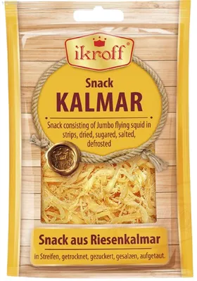 Produktbild von Riesenkalmar getrocknet gesalzen 36g Beer Snack Mahlzeit Kalmar Fisch