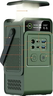 Produktbild von Tragbare Powerstation, 60000mAh Kapazität, LiFePO4 Batterie, 200W