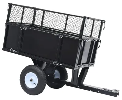 Obrázok produktu pre Ťažné zariadenie – prívesný hák – nosnosť 150 kg – rozmery 130 x 52 x 87 cm – legovaná oceľ – čierna farba