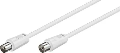 Produktbild von Wentronic 27002, Weiß, coax, coax