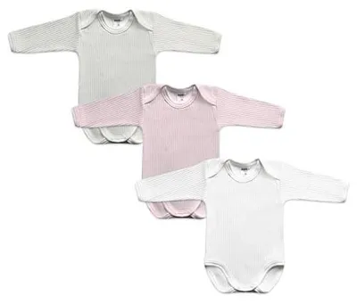 Zdjęcie produktu dla Body niemowlęce długi rękaw bawełna 100% unisex zestaw 5 szt.