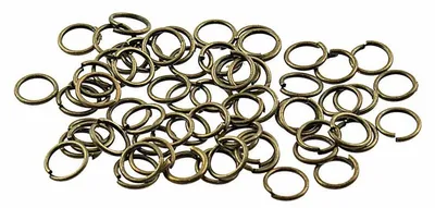 Produktbild von Vintageparts Biegeringe Antik Bronze 6 mm 100 Stück