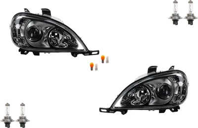 Produktbild von Johns, Scheinwerfer Halogen Front passend für Mercedes W163 M-Klasse 01-05 Leu. Set L R 1638204561 A1638204561 1638204661 A1638204661
