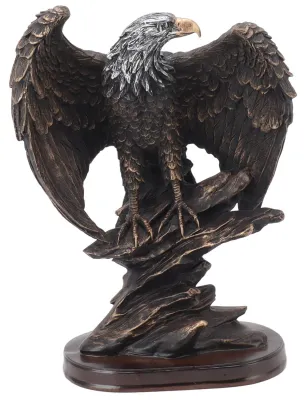 Immagine prodotto di Omgoods - Piccola statuetta di un'aquila per la decorazione