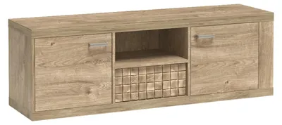 Obrázek produktu pro TV stolek BALESTRAND - Dubové dřevo - S zásuvkou - 151 x 51 x 41 cm
