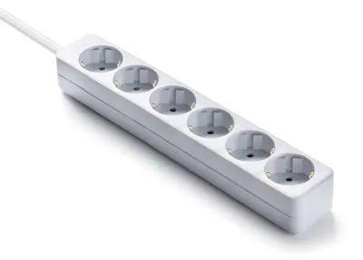 Produktbild von FAMATEL – Leiste Ecosockets 6 Steckdosen I 1,5 Meter I Bis 3680W I Kindersicheru