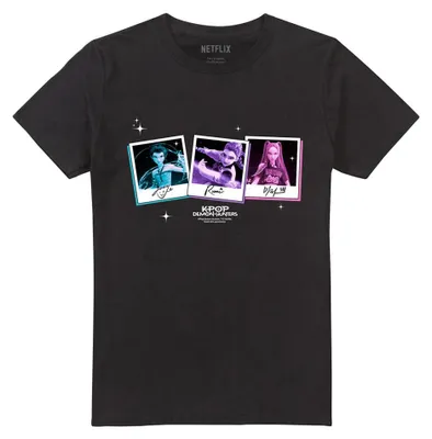 Produktbild von K-Pop Demon Hunters - T-Shirt für Herren/Damen Uni TV42739 (M) (Schwarz)