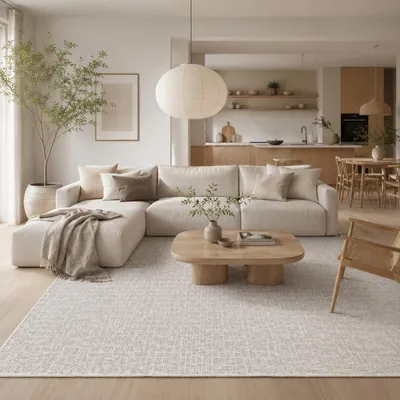 Produktbild von Schlingen Designer Teppich Niva Creme, Größe:200x250 cm