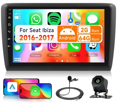 Zdjęcie produktu dla Radio samochodowe 2G i 64G, 9 cali, do samochodów z rocznika 2016-2017, z Bluetooth, radiem RDS/FM, GPS, Wi-Fi i portem USB