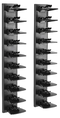 Zdjęcie produktu dla 2 Pack Hat Organizer for Baseball Caps ABS Wall Mounted Hat Hook Storage Display Rack Holds Up to 20 Hats with Strong Adhesive for Wall Closet Door