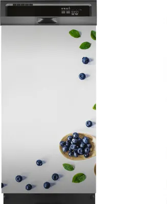 Produktbild von Aufkleber sticker 45x80 cm Dekorative folie Spülmaschine - Heidelbeeren in Holzschale