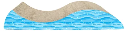 Productafbeelding van Hagen CL Krabplank met golfpatroon en kattenkruid, afmetingen 49x21x8,5 cm; artikelnummer 34904