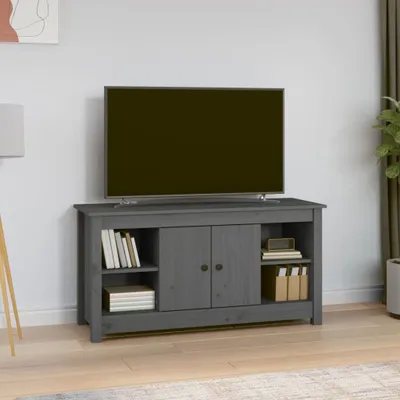 Produktbild von Maison Exclusive - TV-Schrank Grau 103x36,5x52 cm Massivholz Kiefer