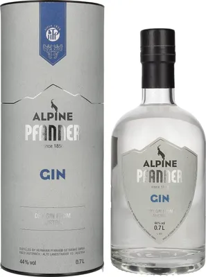 Produktbild von Pfanner Alpine Dry Gin 44% Vol. 0,7l in Geschenkbox