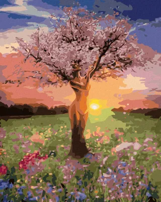 Obrázok produktu pre Zuty - Maľovanie podľa čísel - STROM ŽIVOTA, 40x50 cm, bez rámu a bez vypnutia plátna