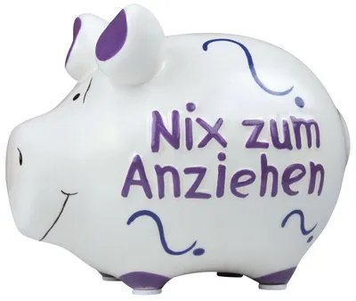 Obrázok produktu pre KCG 101485 Pokladnička na peniaze "nič na seba" - keramická, malá