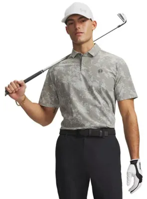 Produktbild von Under Armour Golf Drive Chill Printed Kurzarm-poloshirt Grau 3XL Mann Grau 3XL