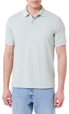 Produktbild von BOSS Herren Kurzarm-Polohemd Passertip aus Baumwollmischung 10256683 01
