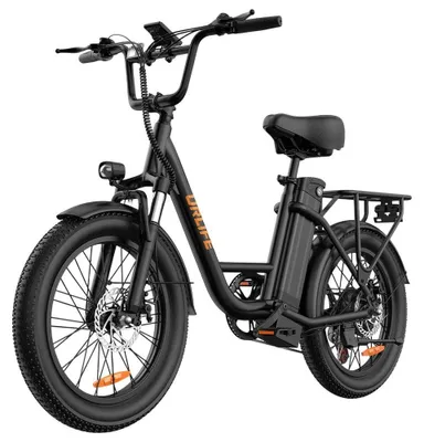 Image de Vélo électrique - E20 - Moteur 250 W - Batterie 48 V 13 Ah - Autonomie de 80 à 100 km - Roues de 50,8 cm - Freins à disque mécaniques - Fourche à suspension - Noir
