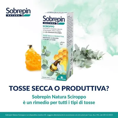 Immagine prodotto di Sobrepin Natura Sciroppo 180 Ml
