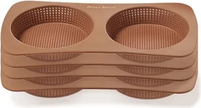 Produktbild von Betty Bossi Brotbackform »Burgerbrötchen-Backform«, (4-tlg), Silikon
