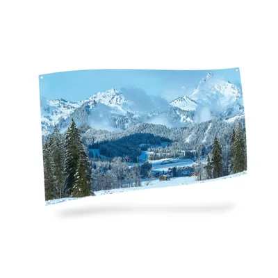 Produktbild von Hintergrundtuch Berglandschaft 150x75 cm