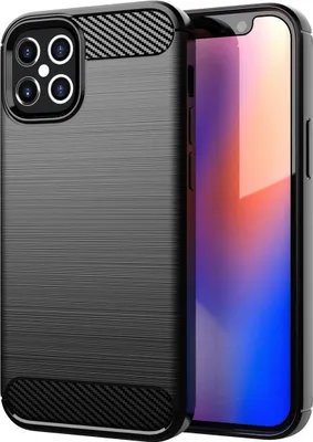 Immagine prodotto di Custodia Cadorabo per Apple iPhone 12 PRO MAX in TPU nero protettivo custodia cover telefono cellulare