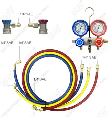 Productafbeelding van Vacuümpomp airconditioningset voor HVAC/AUTO AC koudemiddelopladen