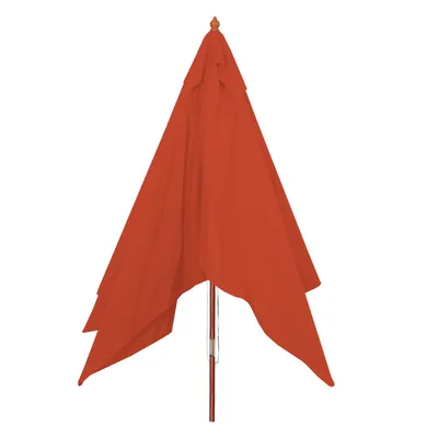 Immagine prodotto di Ombrellone Florida, ombrellone da giardino, 3x4m poliestere/legno 6kg ~ terracotta