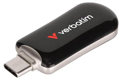 Obrázok produktu pre Verbatim 30226, 256 GB, USB Typ-C, 3.2 Gen 1 (3.1 Gen 1), 100 MB/s, Bez krytu konektora, Čierna