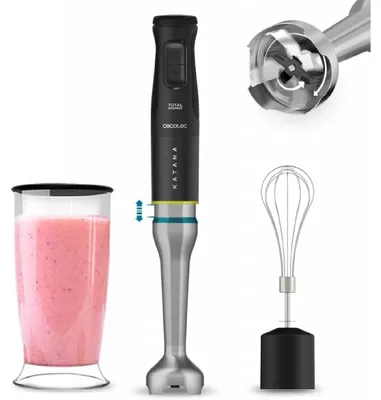 Produktbild von Cecotec 03973, Pürierstab, 1500 W, Schwarz, Edelstahl