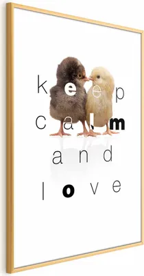 Produktbild von Posterpapier Poster - Keep Calm and Love 40x60 cm Text g-A-0220-ao-a