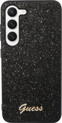 Produktbild von Guess, Schutzhülle für Samsung Galaxy S23 mit Glitzer, Schwarz